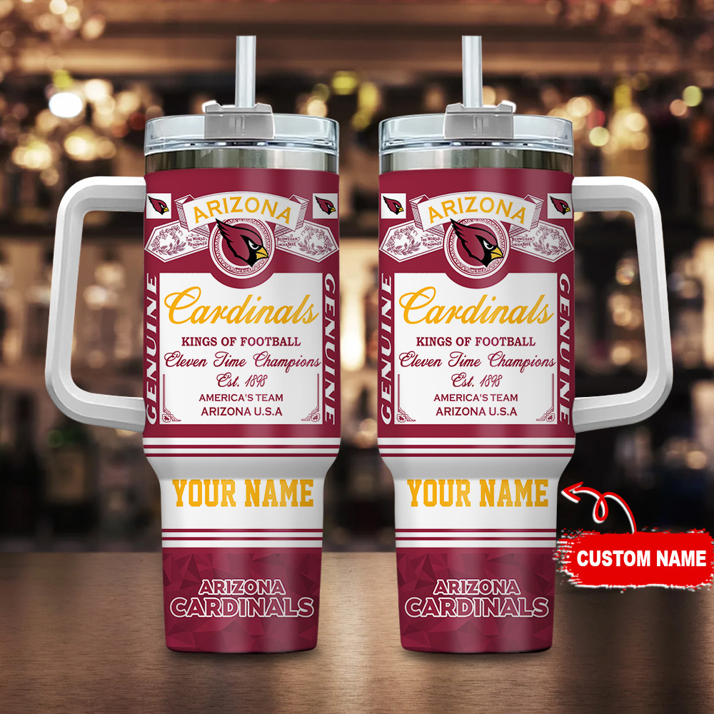 Arizona Cardinals-Kings of Football Personalized Tumbler 40Oz-SP02012401ID06DS02