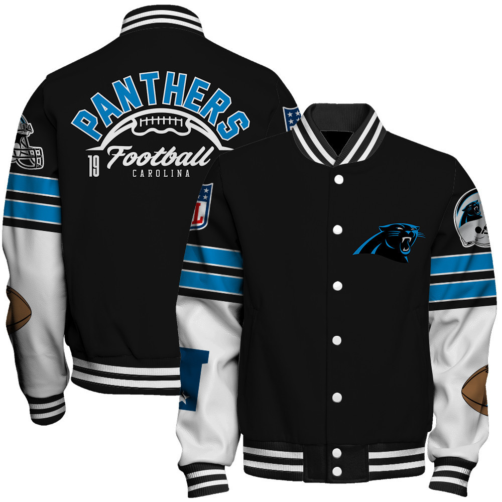 Carolina Panthers National Football League Make Your Mark Unisex Varsity Jacket