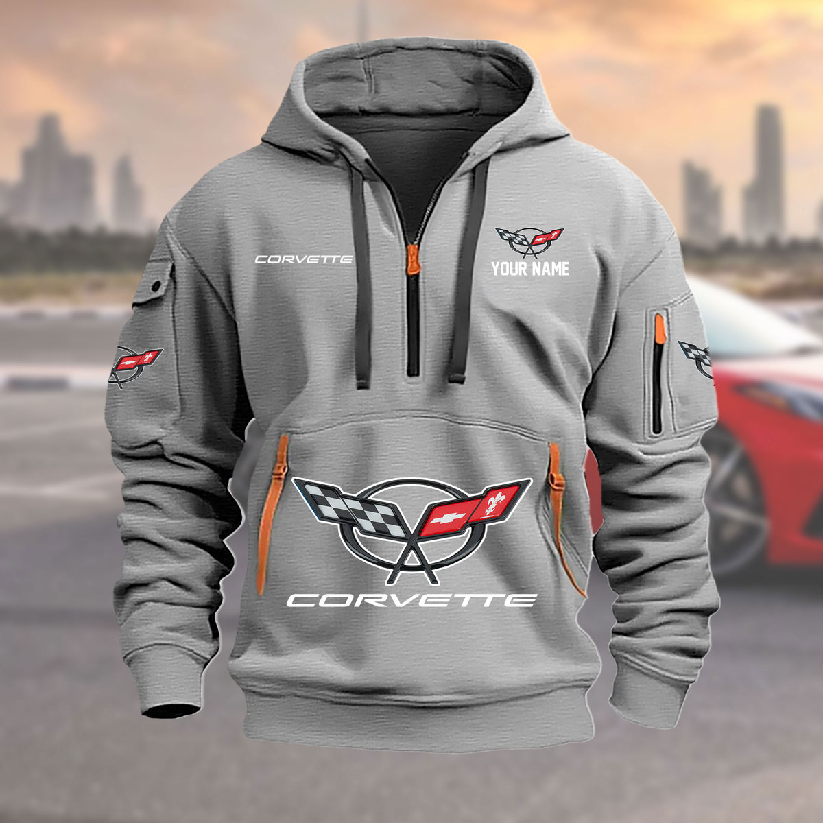 Chevrolet Corvette C5 Schwerer Kapuzenpullover