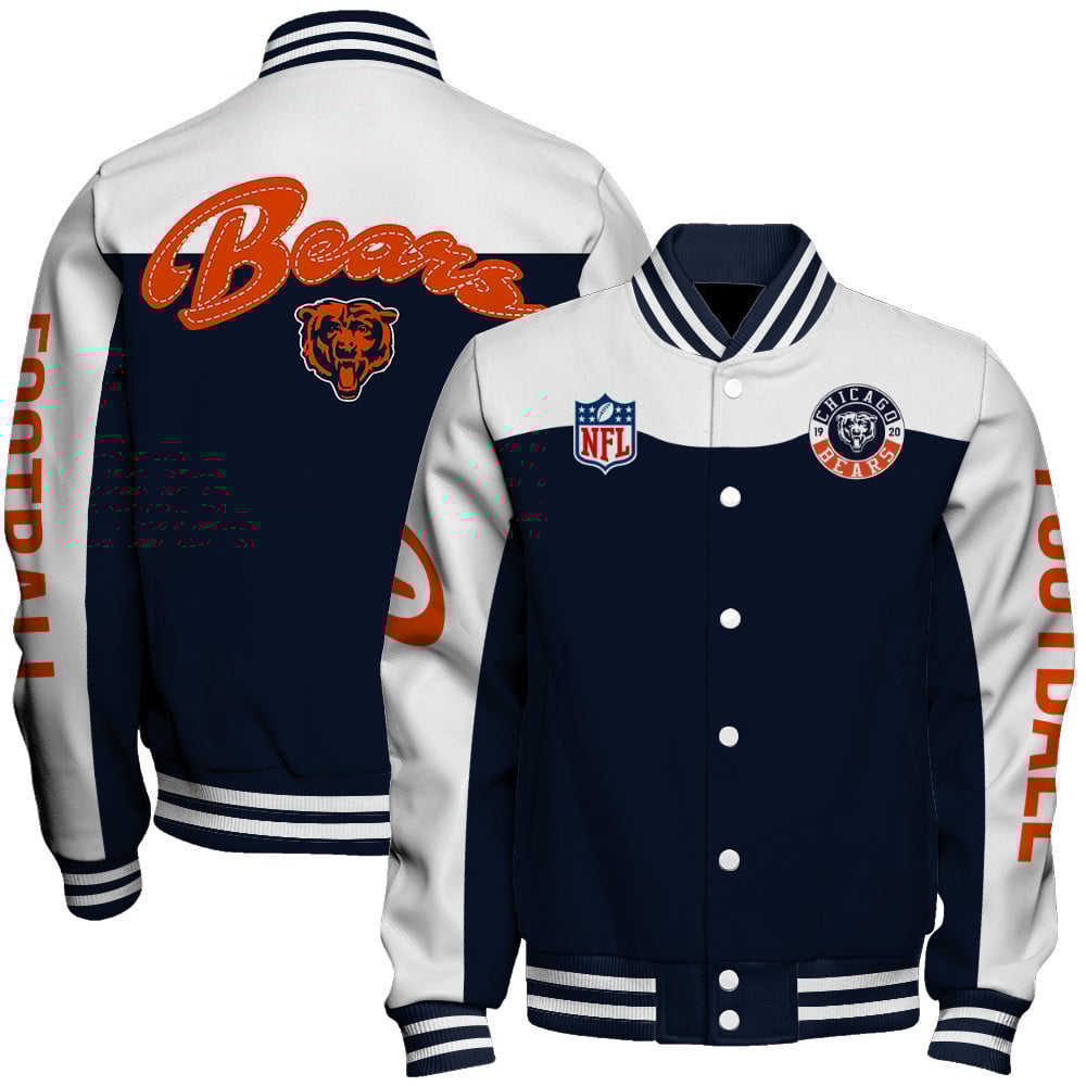Chicago Bears National Football League Make Your Mark Unisex Varsity Jacket