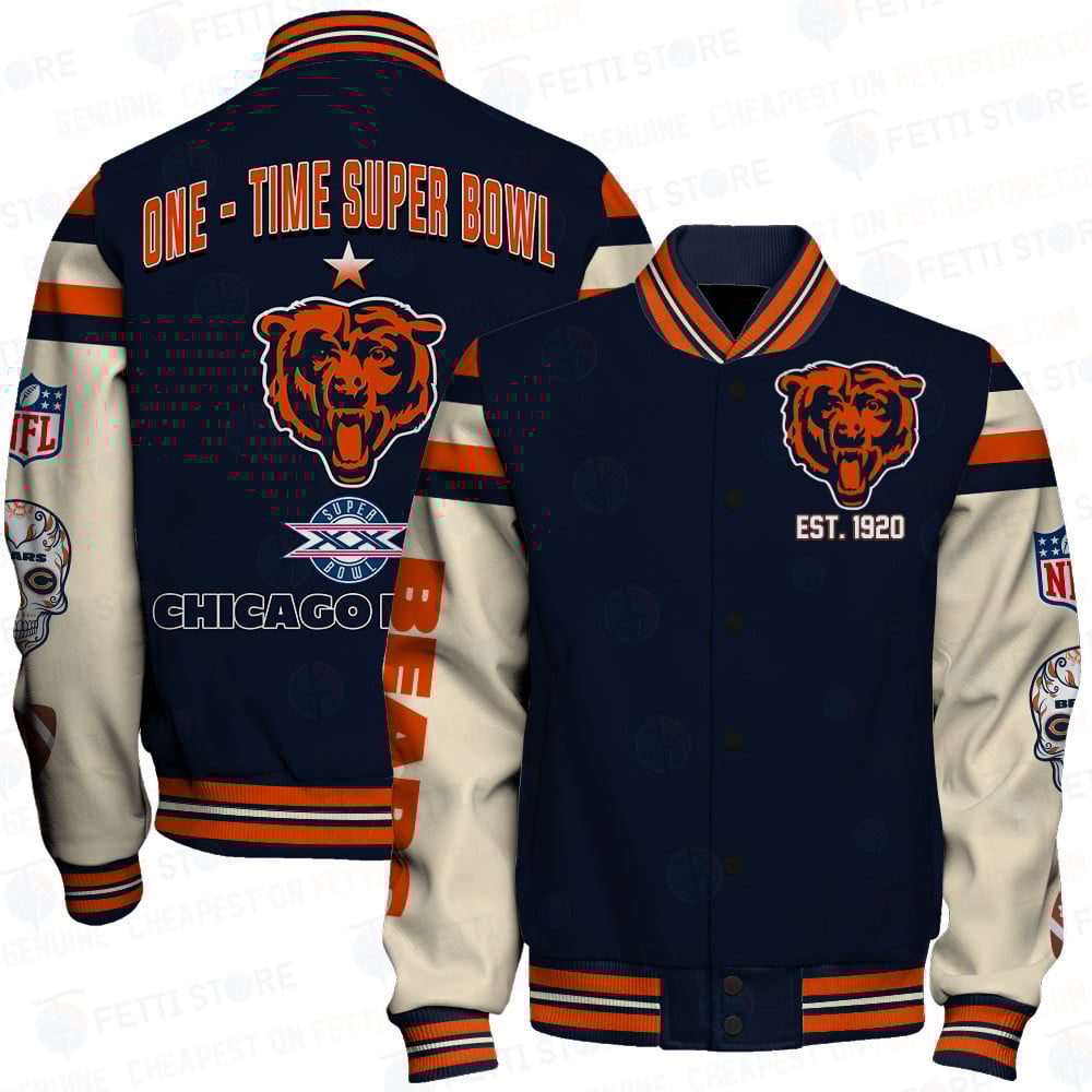 Chicago Bears National Football League Make Your Mark Unisex Varsity Jacket