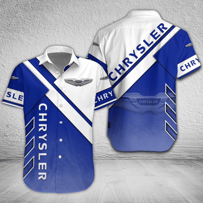 Nom personnalisé de chemise à boutons Chrysler, multicolore
