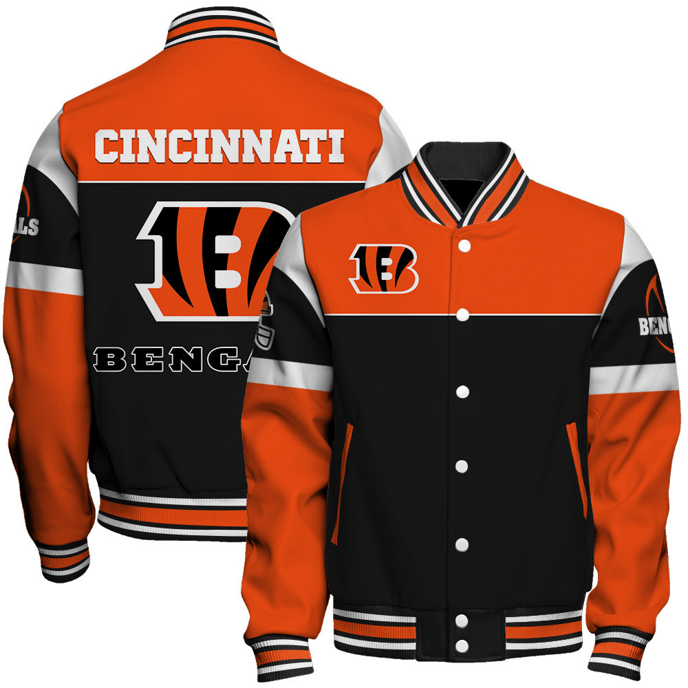 Cincinnati Bengals National Football League Arctic Camo Unisex Varsity Jacket