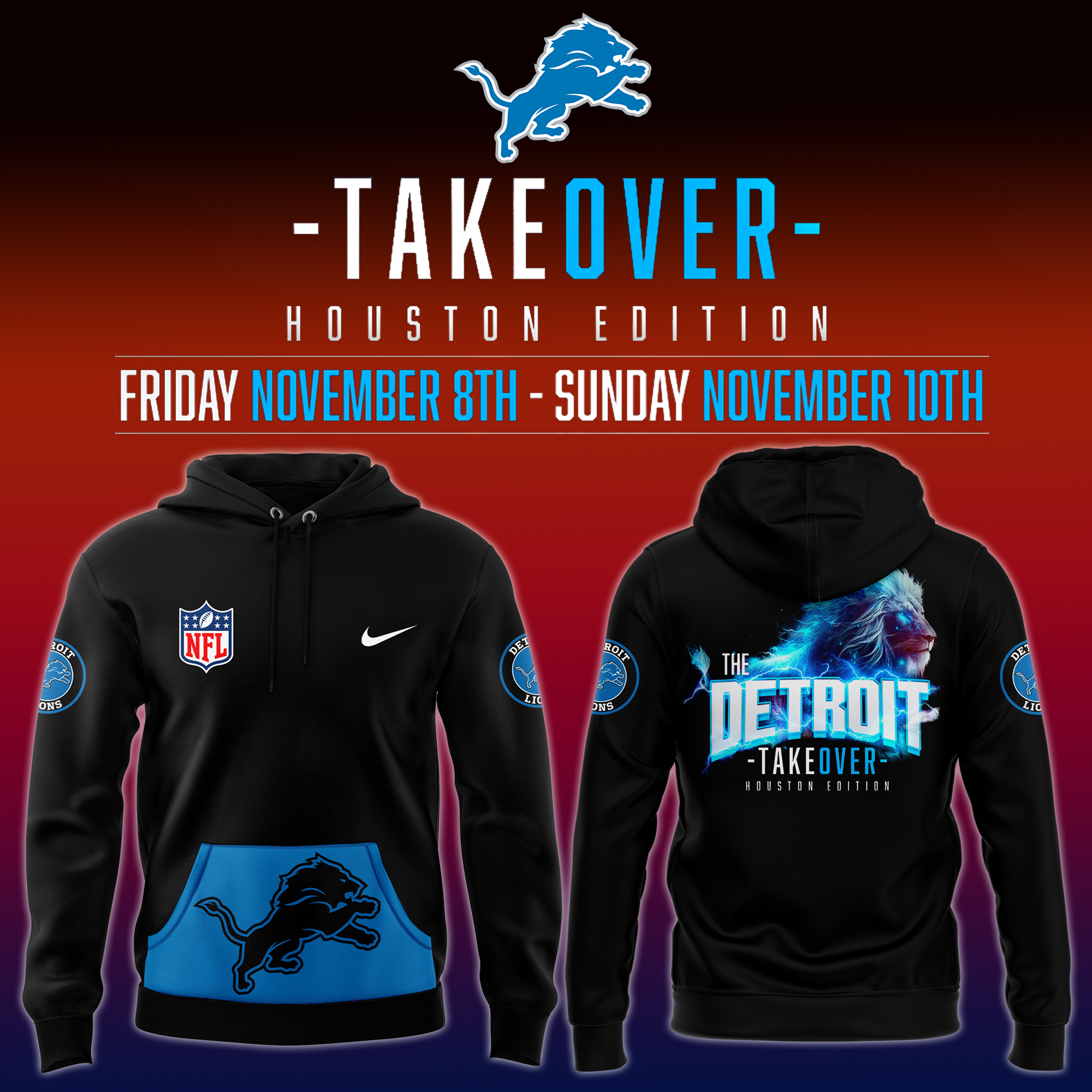 Detroit Lions Team Logo Player Design Varsity Jacket