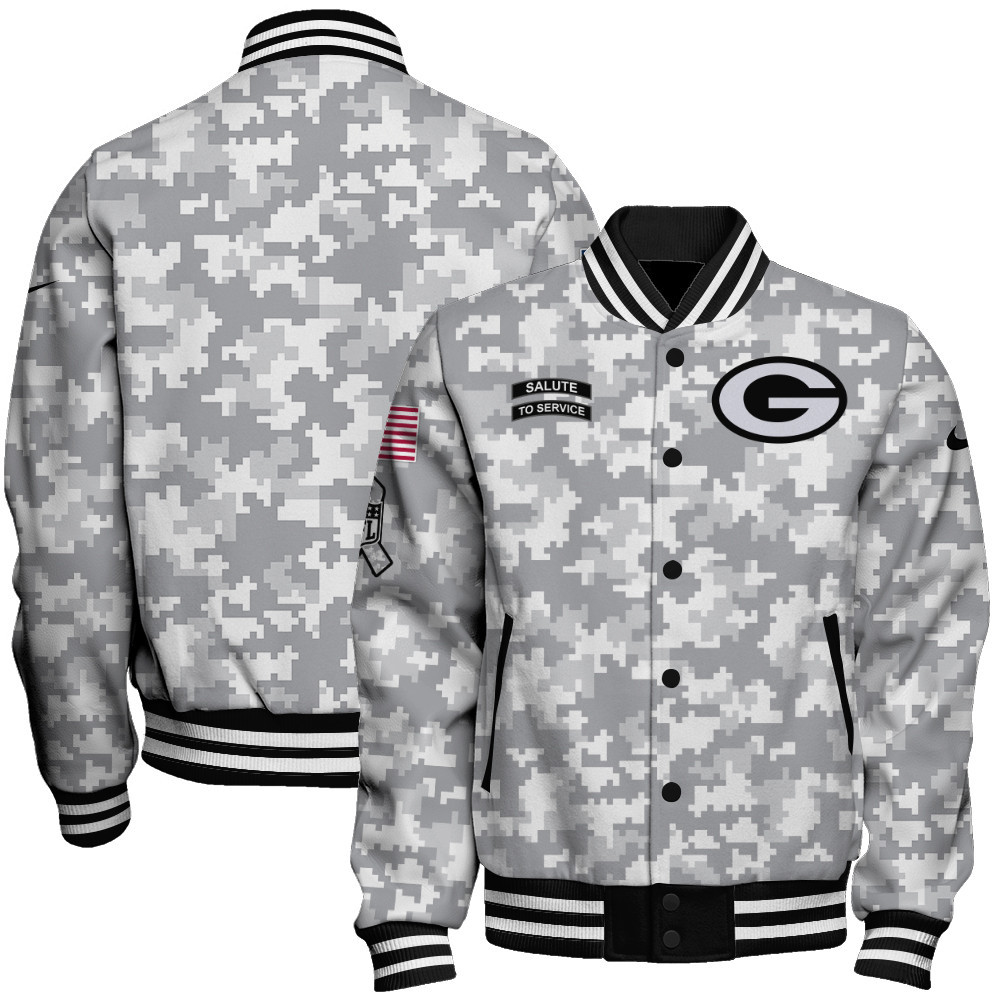 Green Bay Packers National Football Conference Unisex Varsity Jacket V3