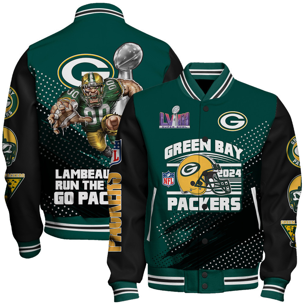 Green Bay Packers National Football League Unisex Varsity Jacket