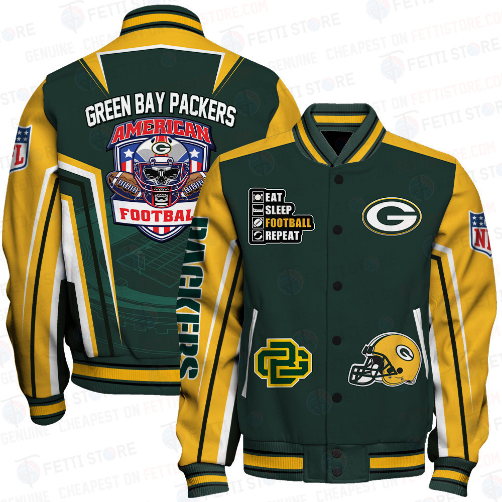 Green Bay Packers National Football League Varsity Jacket STM V3