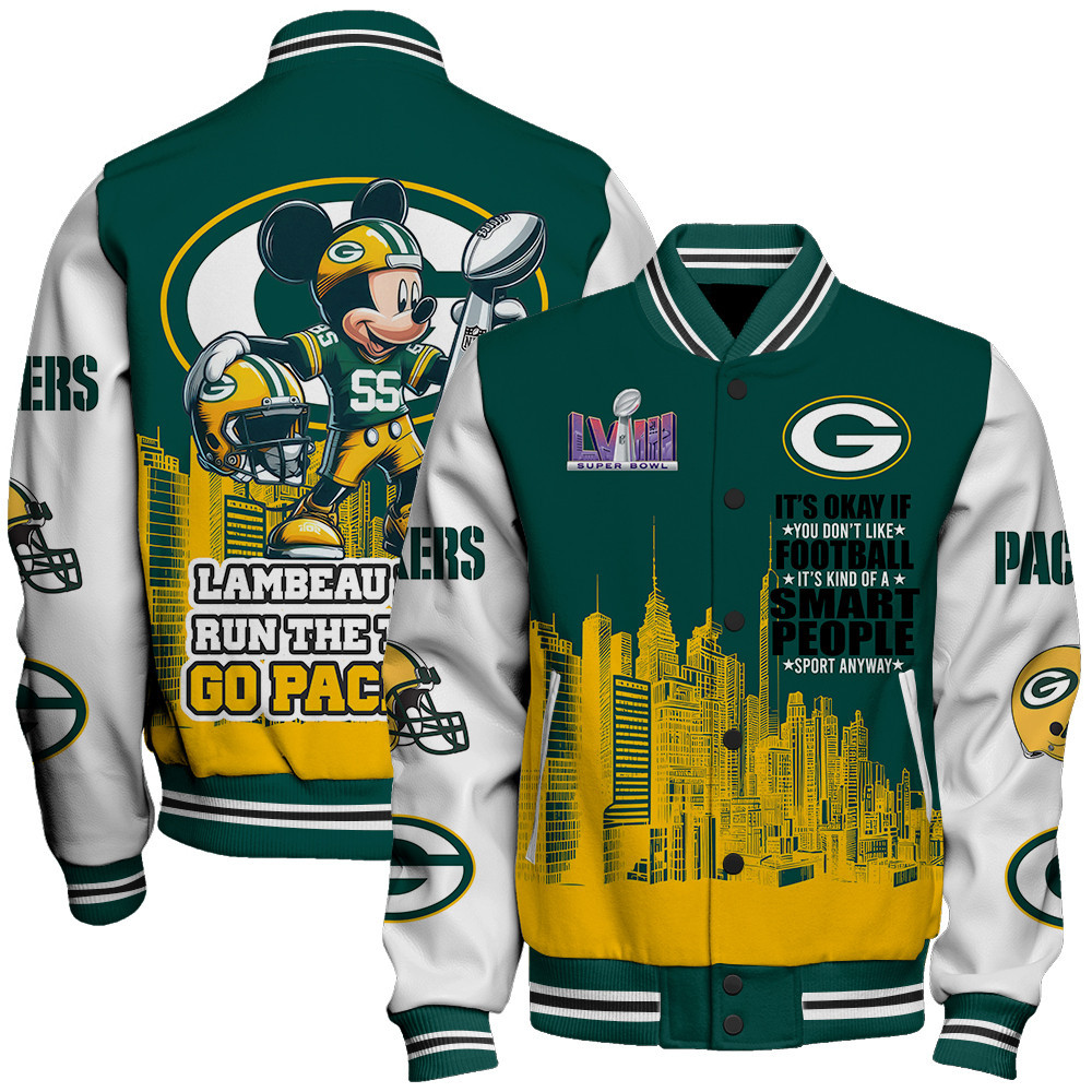 Green Bay Packers National Football League Varsity Jacket STM V4