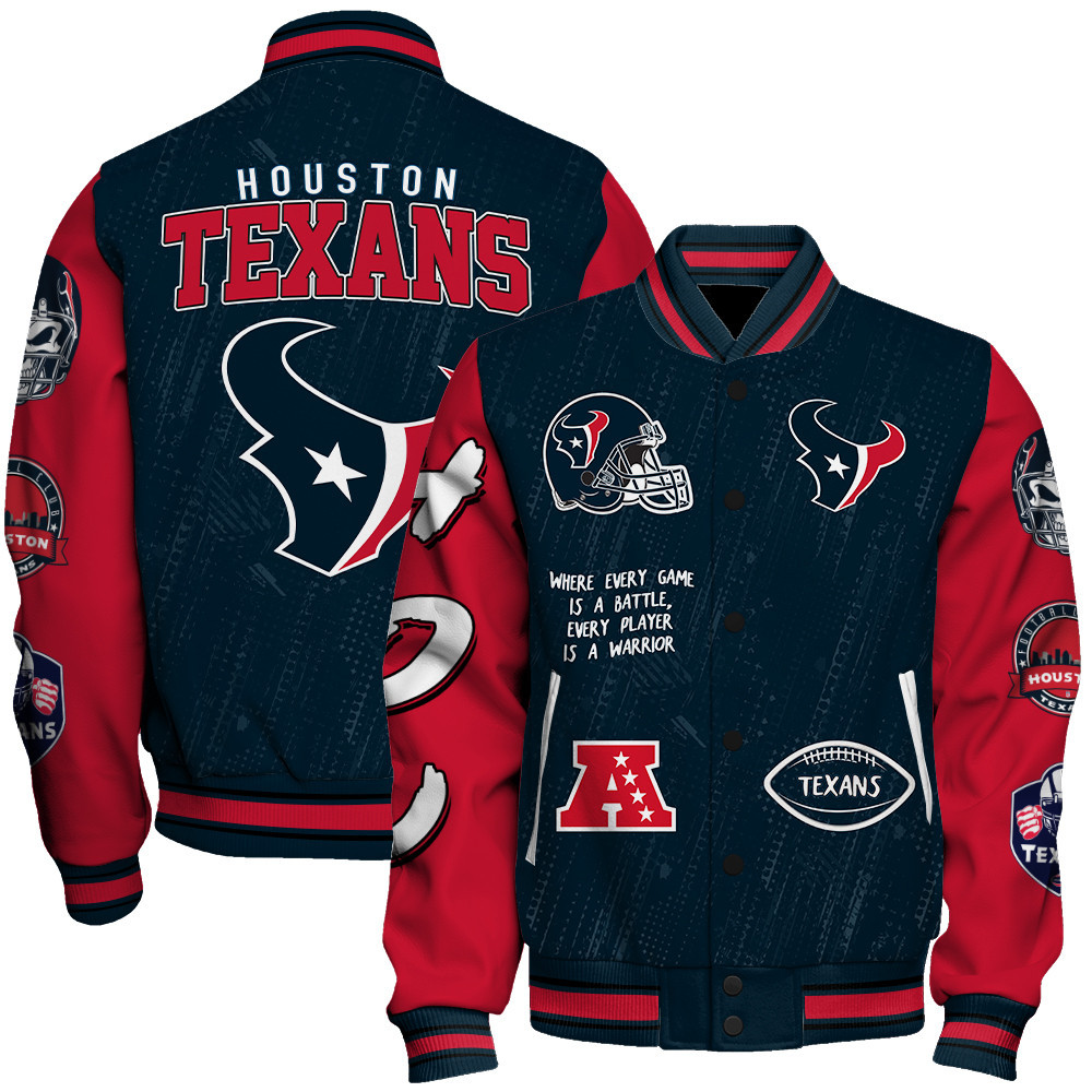 Houston Texans National Football League Make Your Mark Unisex Varsity Jacket