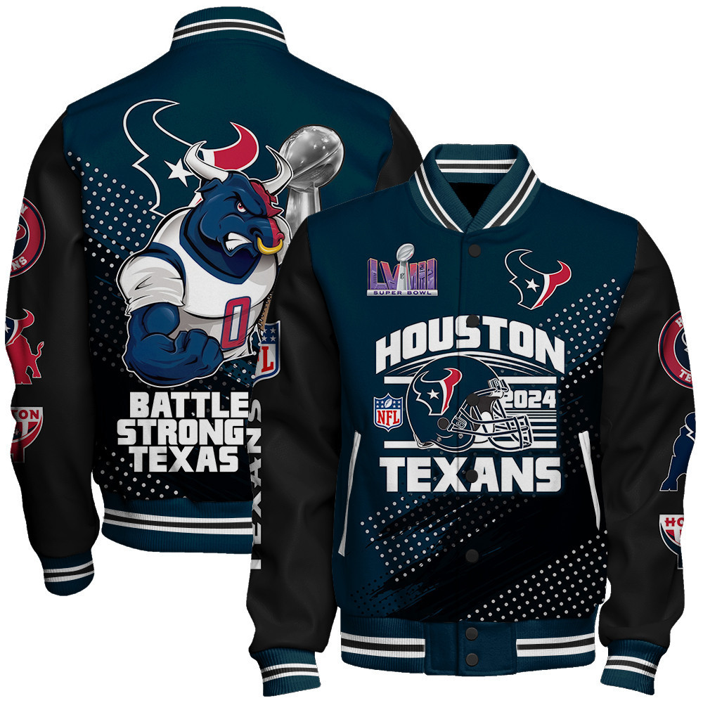 Houston Texans National Football League Varsity Jacket STM V4