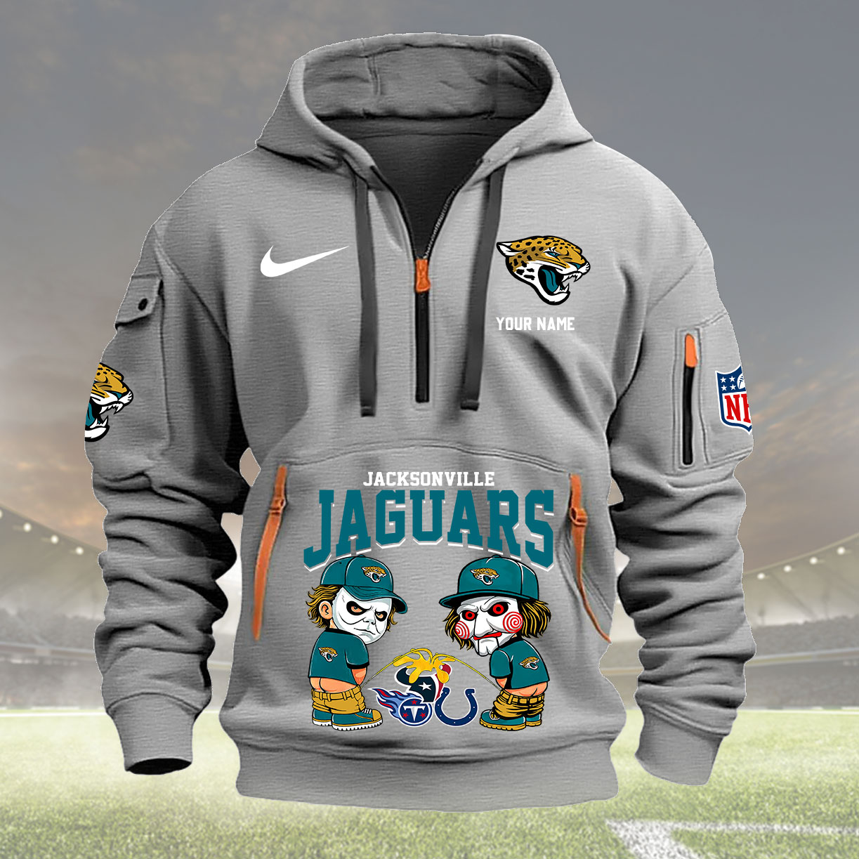 Jacksonville Jaguars Personalized Your Name 32 Teams Hey Dude Shoes