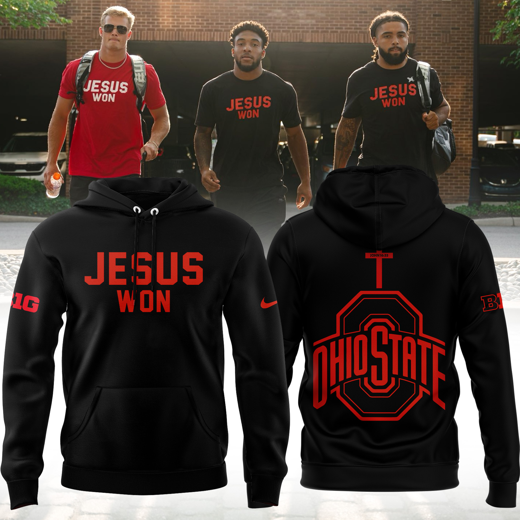 JESUS WON Black TShirt 2024