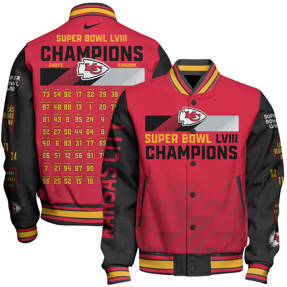 Kansas City Chiefs National Football League Champions Unisex Varsity Jacket V18