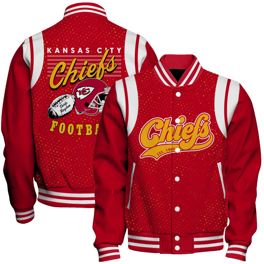 Kansas City Chiefs National Football League Crucial Catch Unisex Varsity Jacket