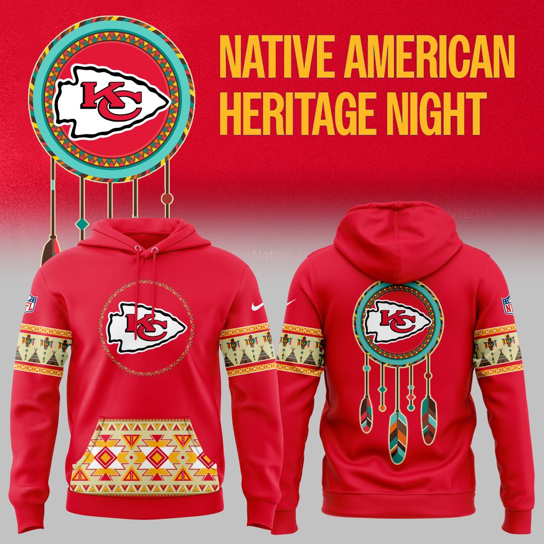 Kansas City Chiefs Native American Heritage Month Premium Pullover Hoodie