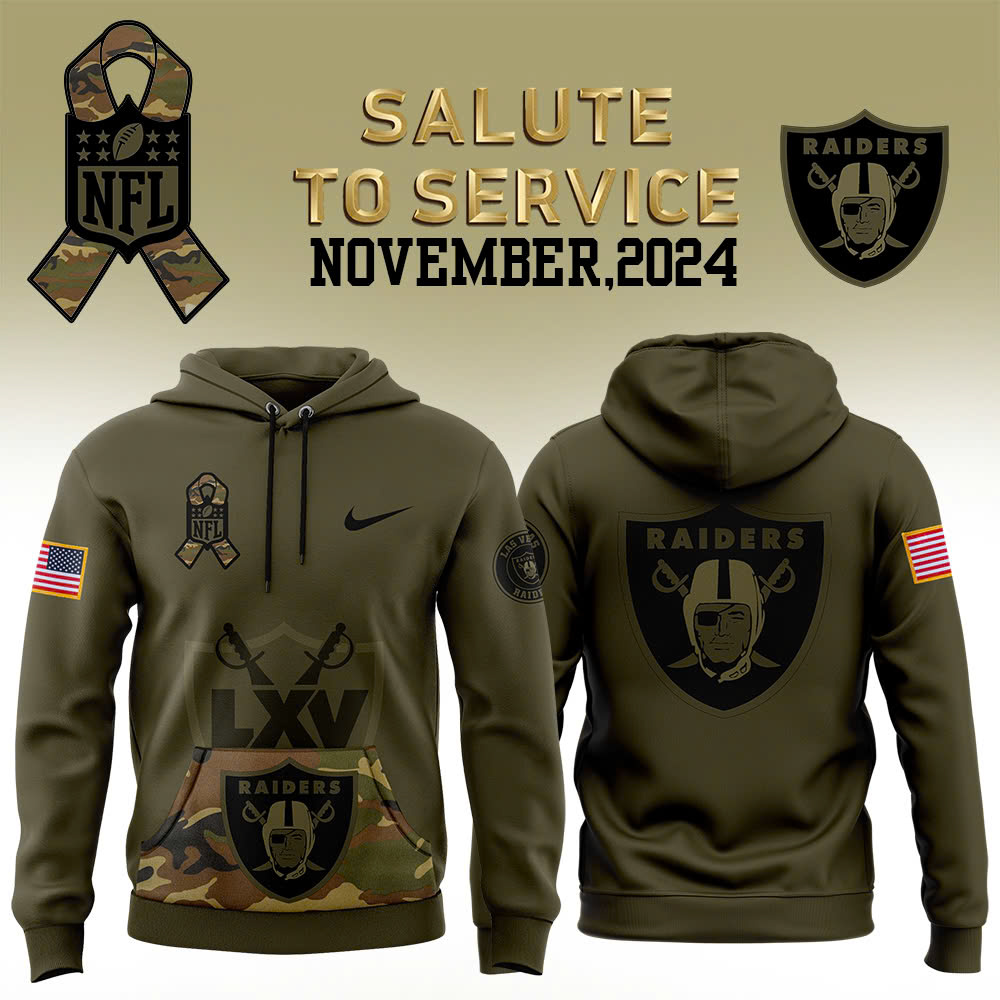 Las Vegas Raiders Camo Salute to Service Combo