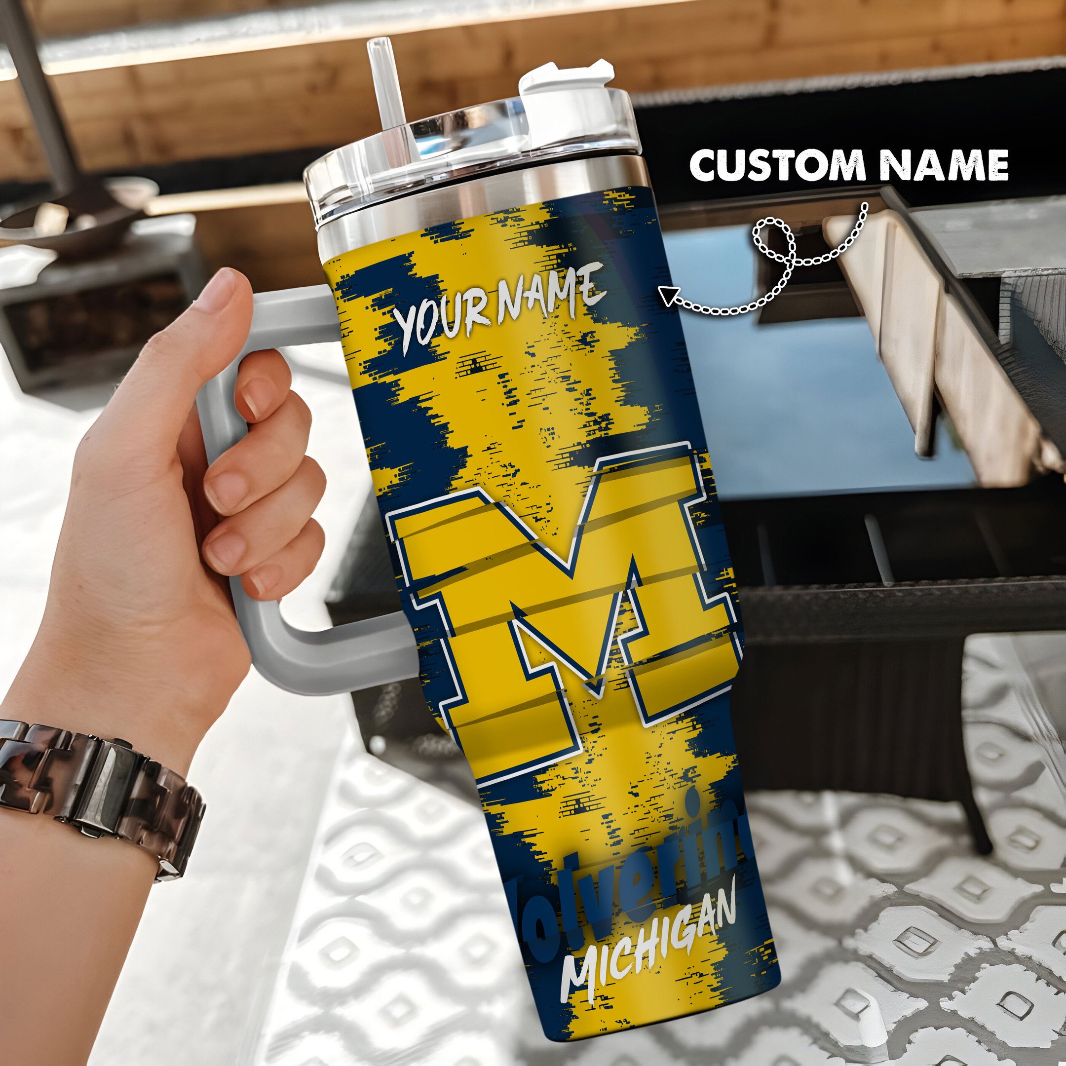 Michigan Wolverines Sleeveless Down Puffer Jacket