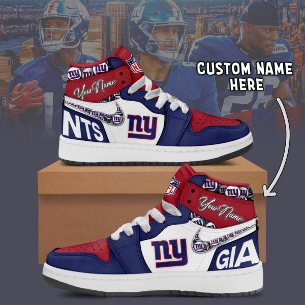 New York Giants Air Jordan 1 Shoes