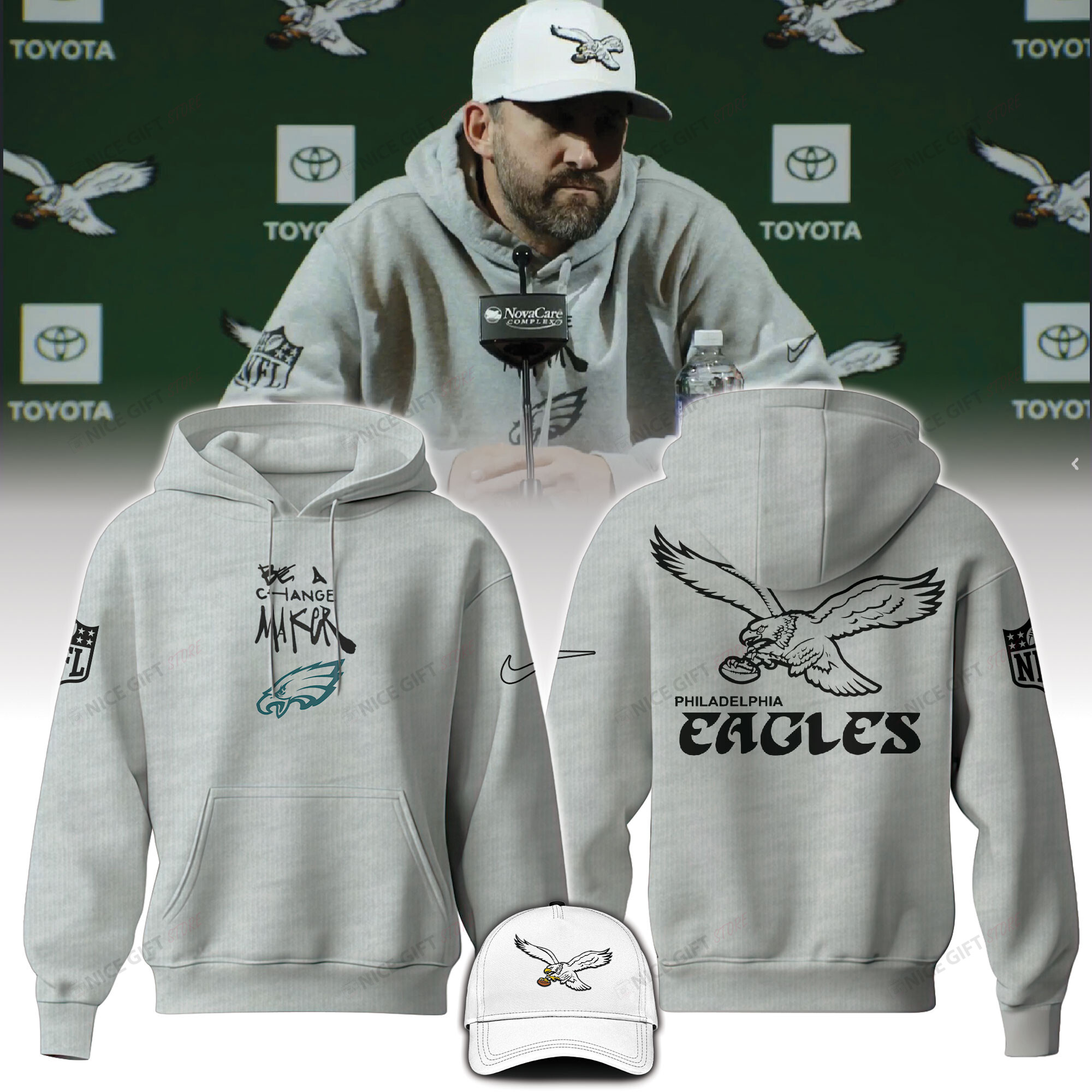 Philadelphia Eagles Hoodie 3D 3HO-K2O1