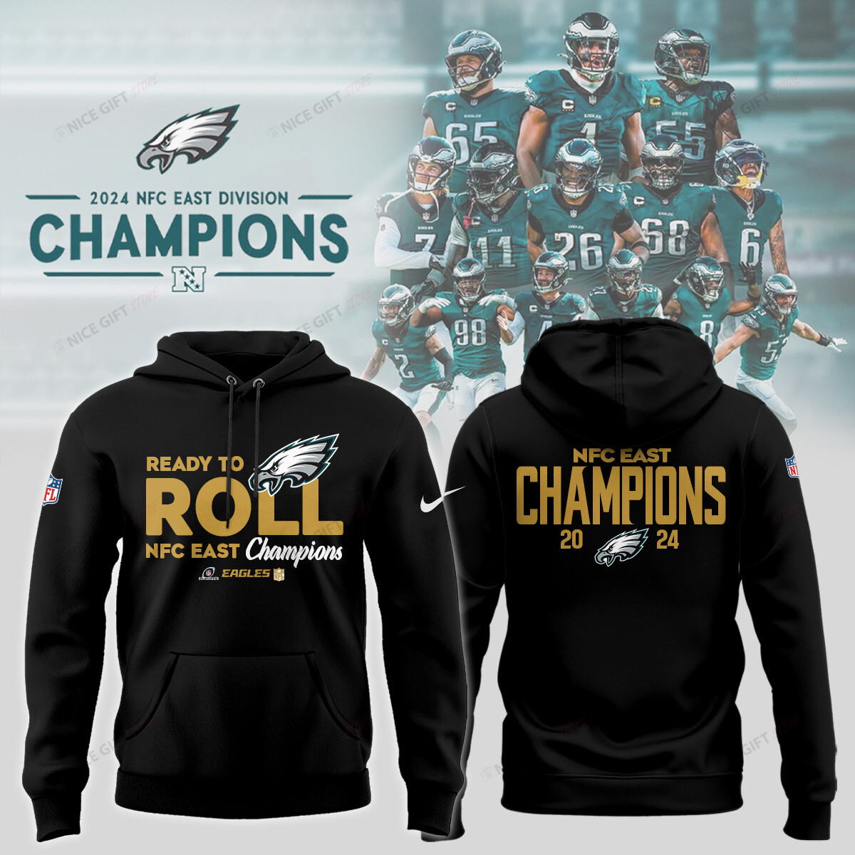 Philadelphia Eagles Hoodie 3D 3HO-O1E1