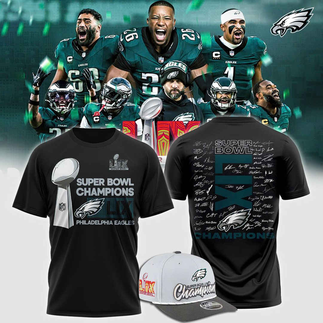 Philadelphia Eagles Super Bowl LIX Champions Shirt