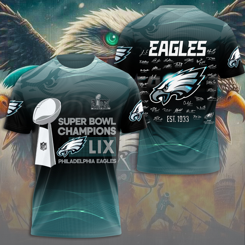 Philadelphia Eagles Super Bowl LIX Champions-Shirt