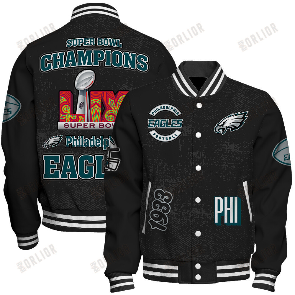 Philadelphia Eagles Super Bowl LIX Champions Varsity Jacket