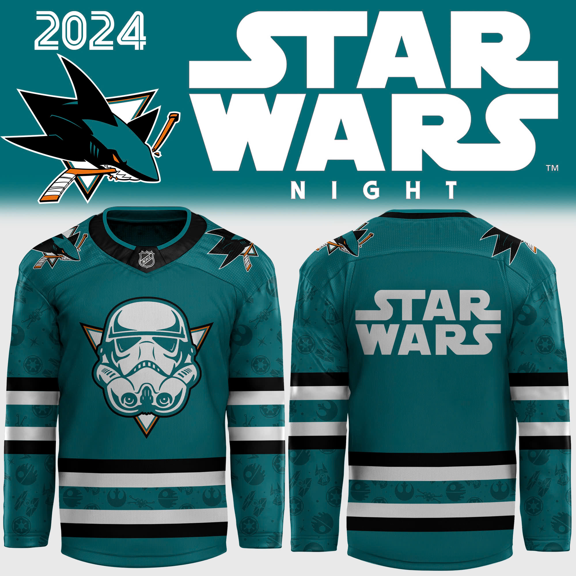 San Jose Sharks x Star Wars Night Hoodie