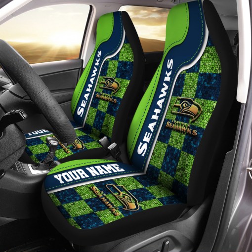Seattle Seahawks Personalized Car Seat Covers BG466
