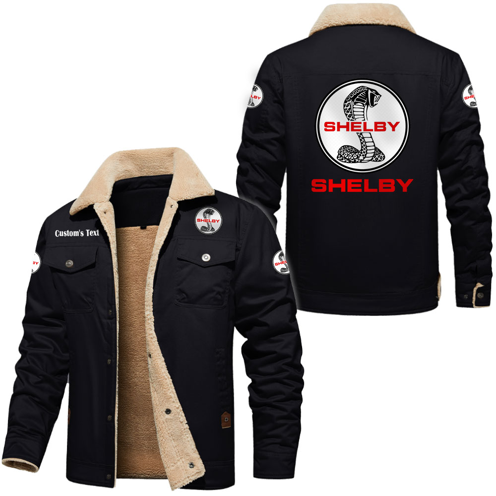 Shelby Cargo Fleece Lined Cotton Jacket Multicolore, style vintage, personnaliser le nom