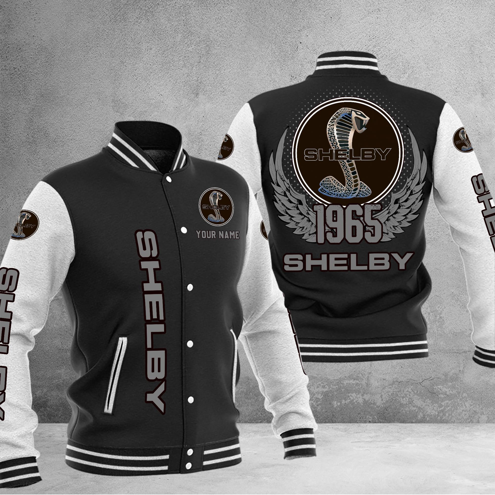 Shelby DMHJ1079 Veste de baseball multicolore
