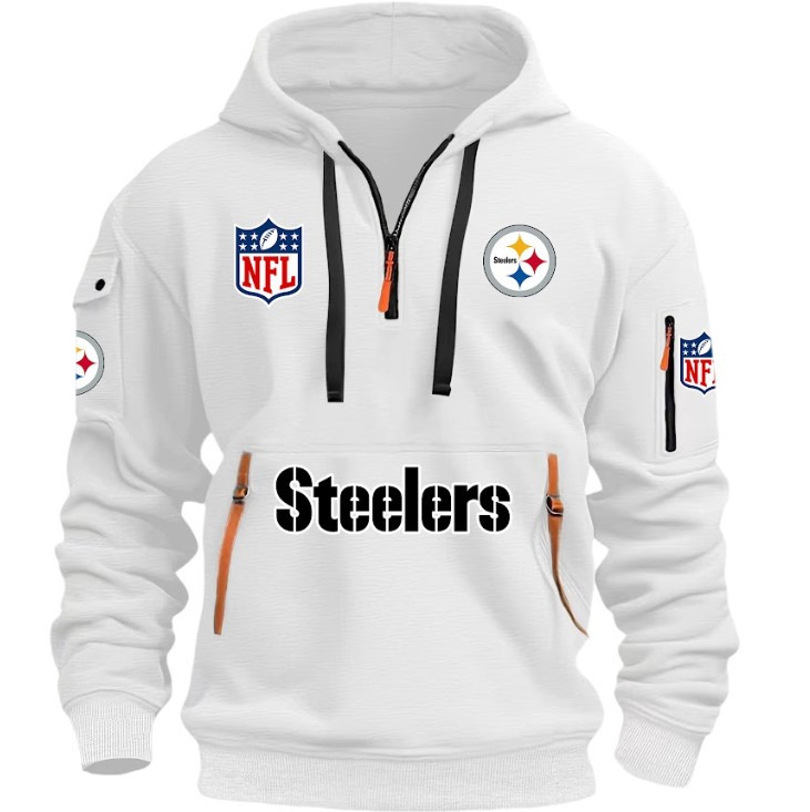 Steelers de Pittsburgh - SWEAT À CAPUCHE DEMI-ZIP - QTA405111350