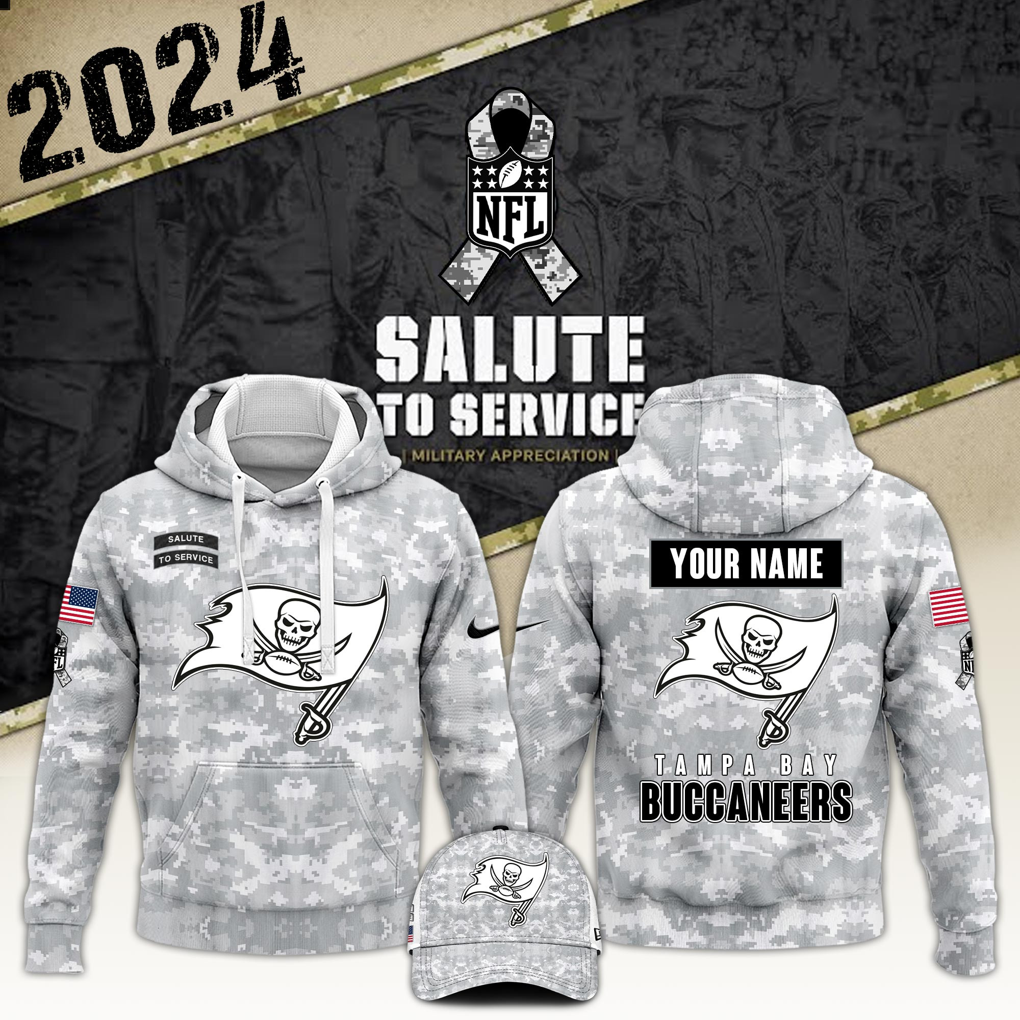 Tampa Bay Buccaneers American Football League Pattern Varsity Jacket SH1 V2