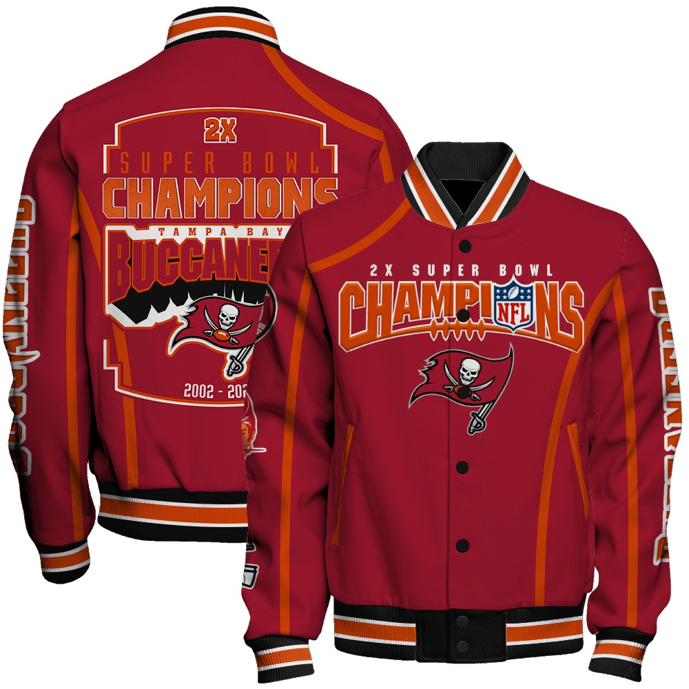 Tampa Bay Buccaneers Super Bowl LIX Champions Explode And Ascend Varsity Jacket