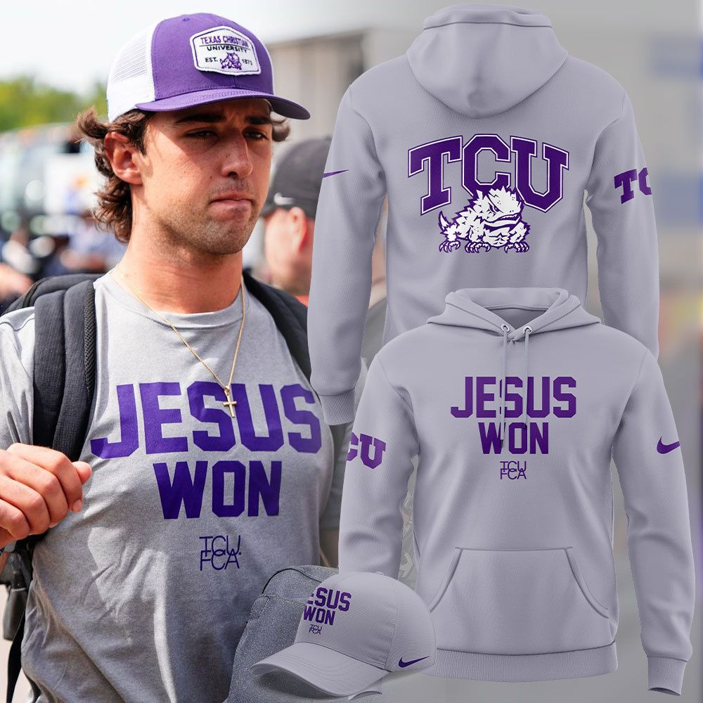 TCU Football Jesus Won Hoodie NT29092411ID10DS11