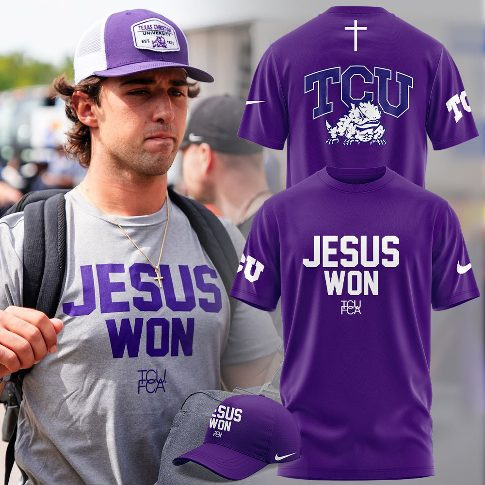 TCU Football Jesus Won Tshirt Set+NT29092410ID10DS11