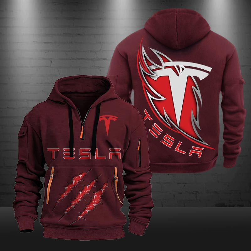 Tesla New Zip Sweat à capuche 0487 Multicolore