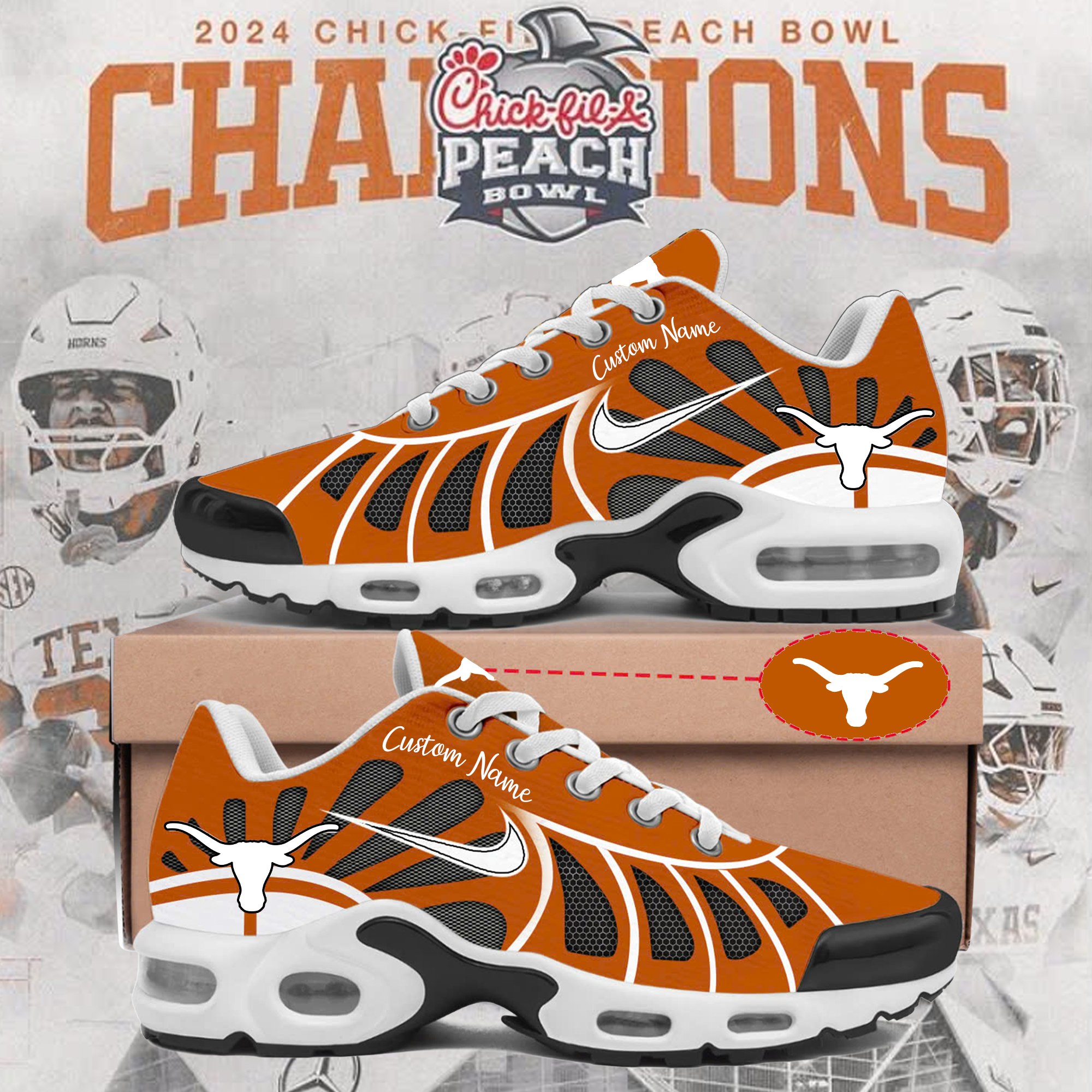 Texas Longhorns Pocket Print Cargo Shorts