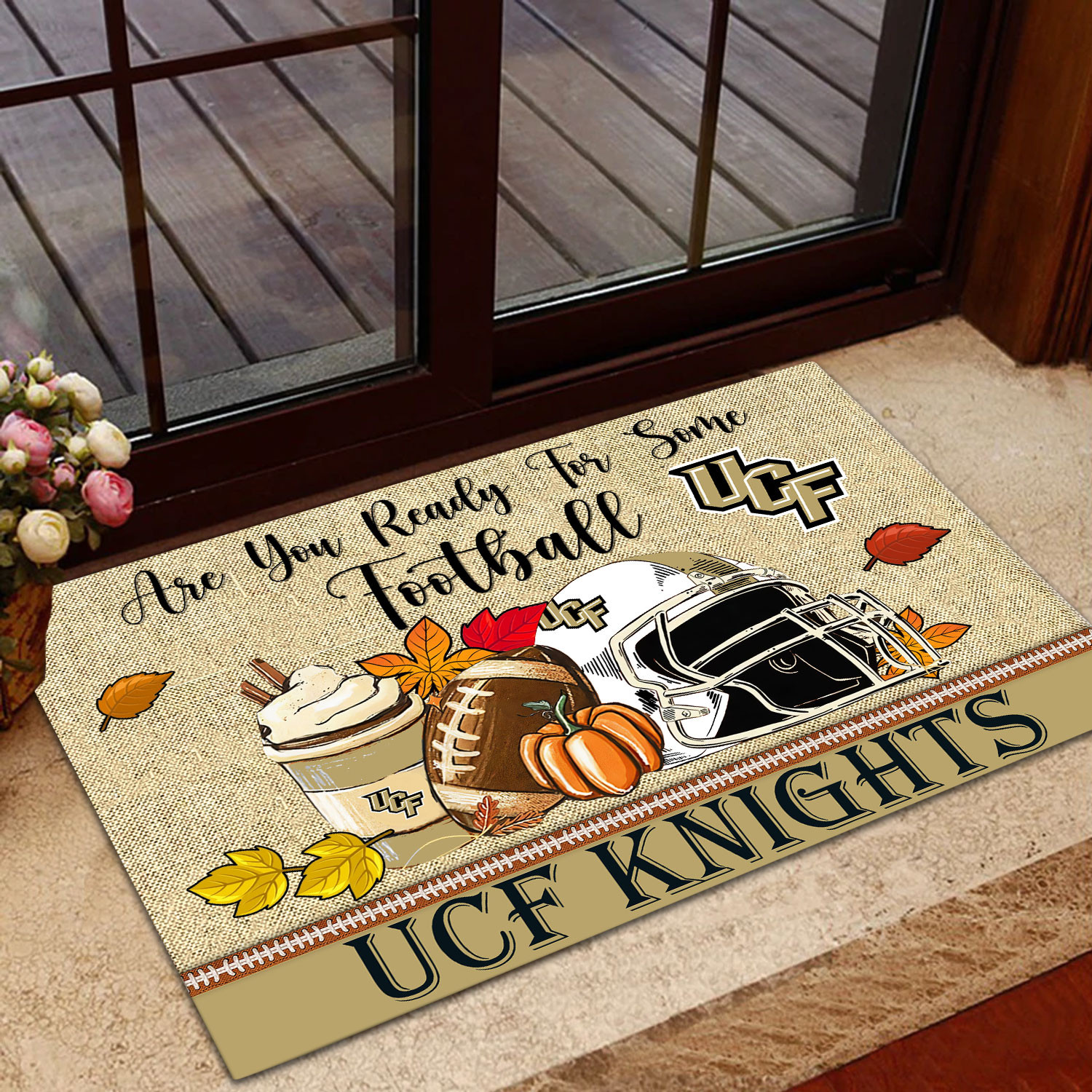 UCF Knights Fall Football Doormat
